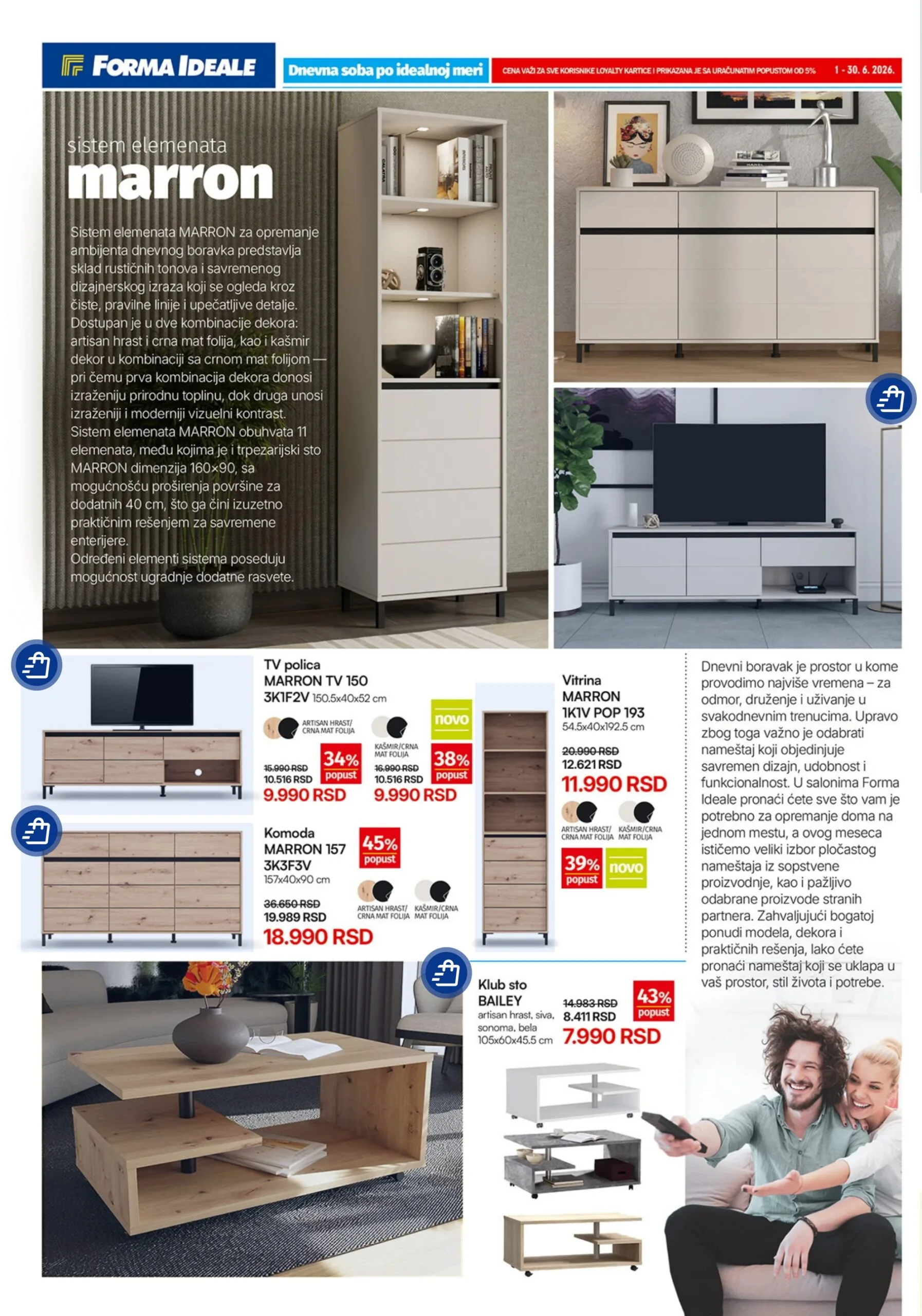 Forma ideale katalog NAMEŠTAJ ZA DNEVNU SOBU 1-30.6.2026. - str. 4
