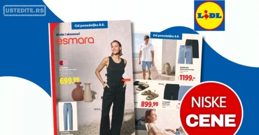 Lidl katalog ODEĆA I OBUĆA 8-10.6.2026.