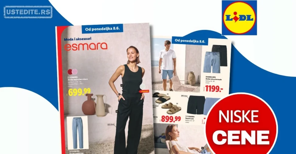 Lidl katalog ODEĆA I OBUĆA 8-10.6.2026.
