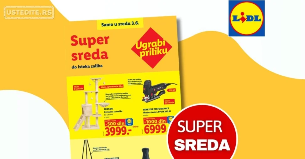 Lidl CENA DANA - SUPER SREDA 3.6.2026.