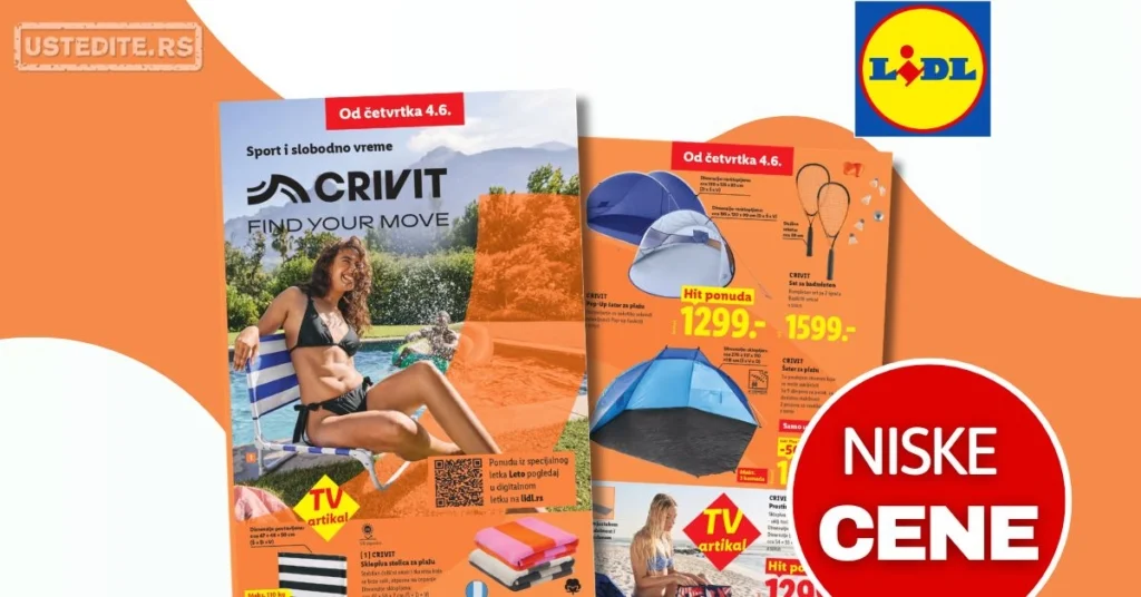 Lidl katalog SPORT I SLOBODNO VREME 4-10.6.2026.