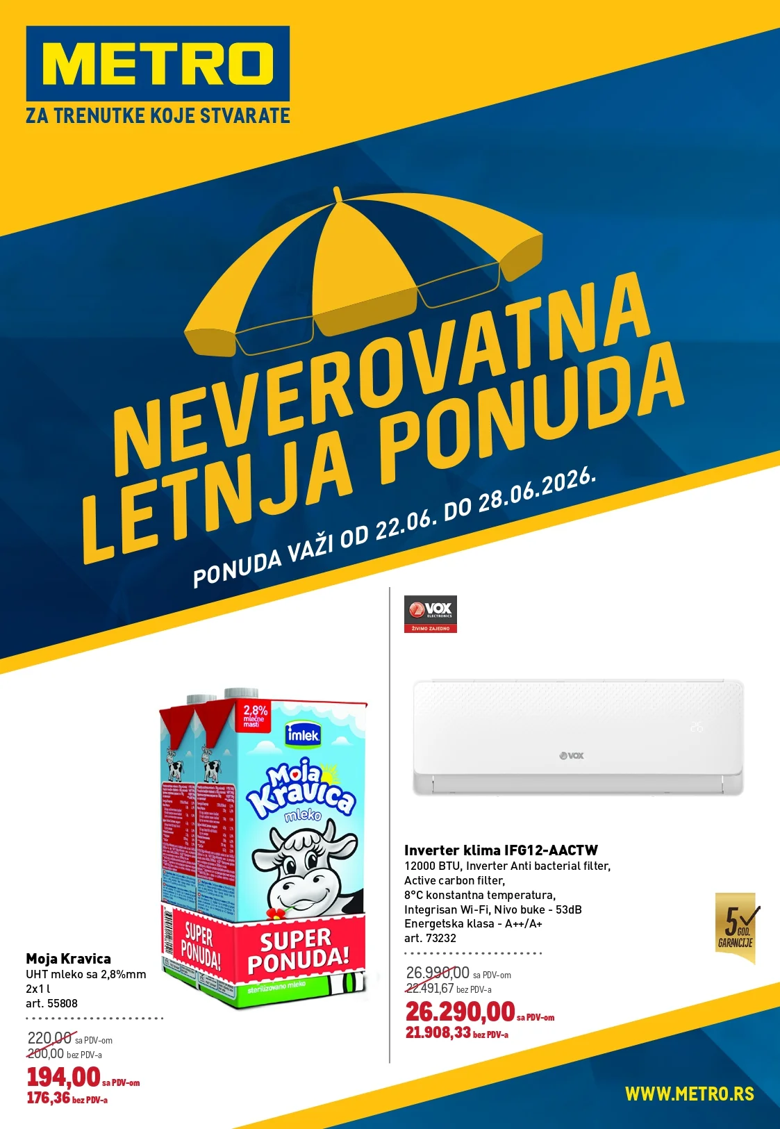 Metro katalog LETNJA PONUDA 22-28.6.2026. - str. 1