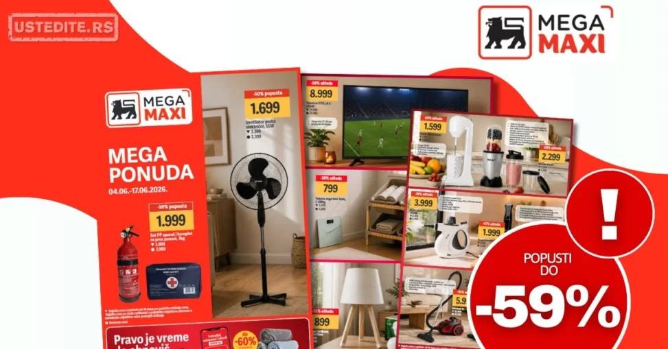 Mega Maxi katalog MEGA PONUDA 4-17.6.2026.