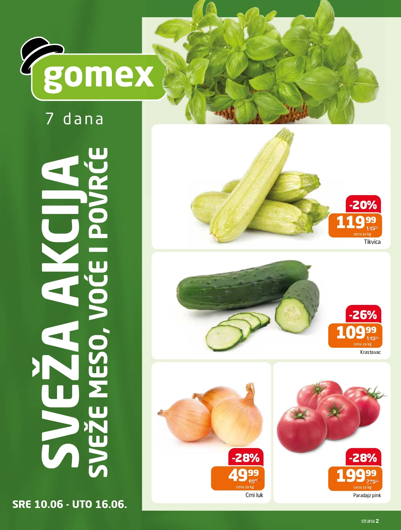 Gomex katalog NOVA SVEŽA AKCIJA 10-23.6.2026. - str. 2