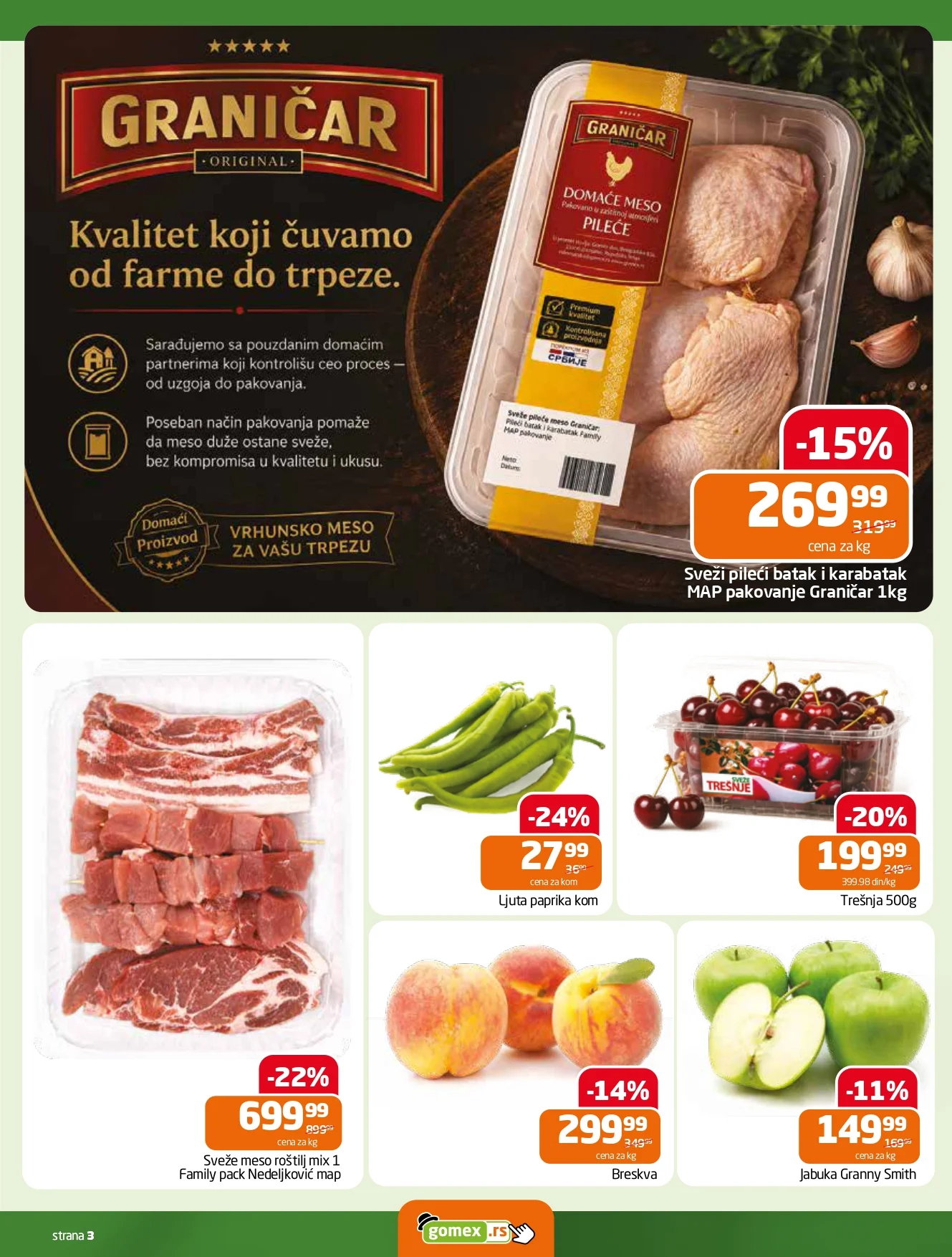 Gomex katalog NOVA SVEŽA AKCIJA 10-23.6.2026. - str. 3