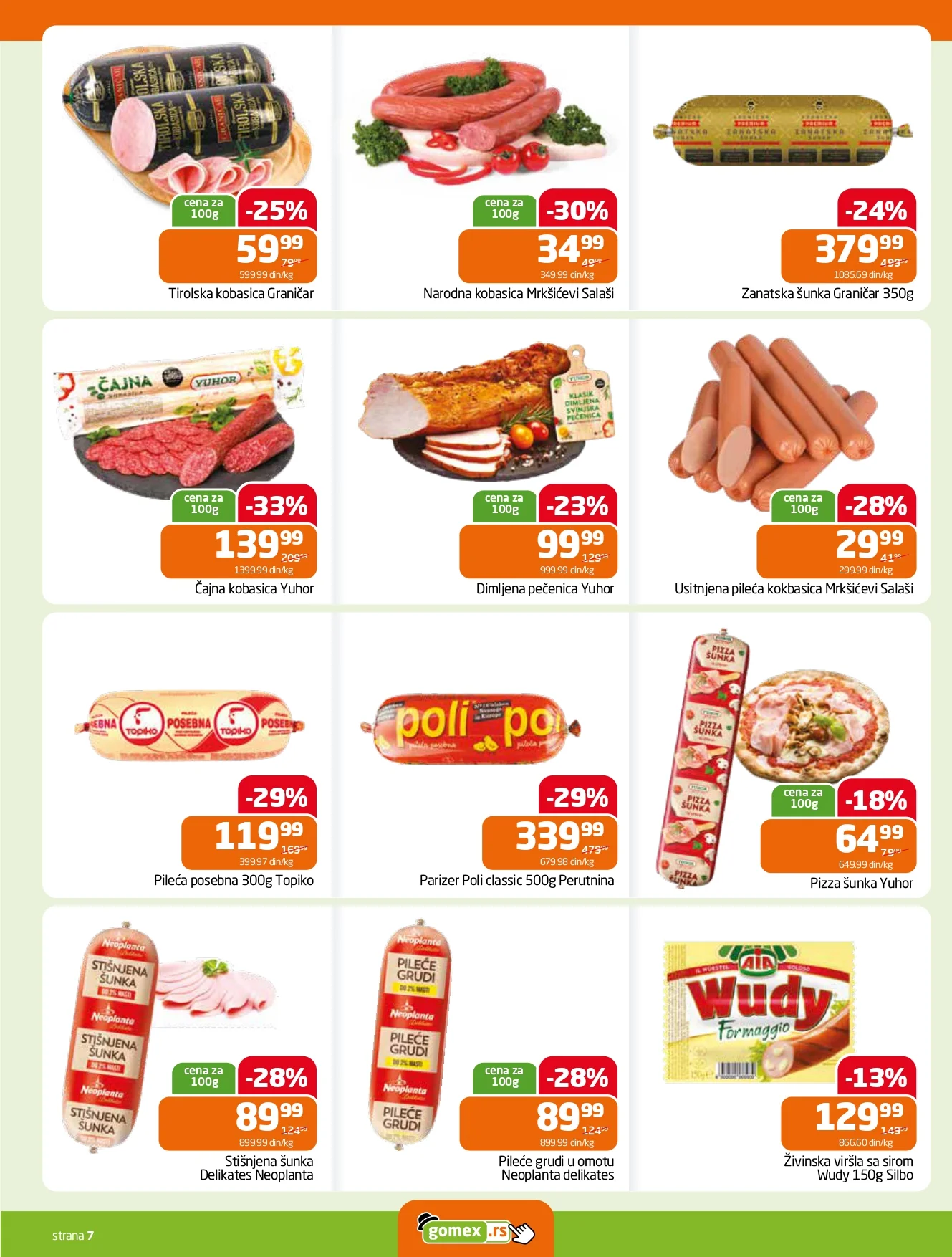 Gomex katalog NOVA SVEŽA AKCIJA 10-23.6.2026. - str. 7