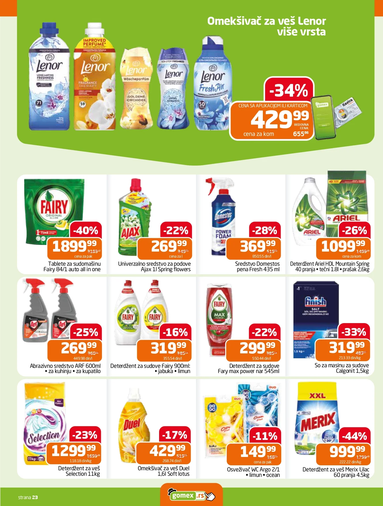 Gomex katalog NOVA SVEŽA AKCIJA 10-23.6.2026. - str. 23