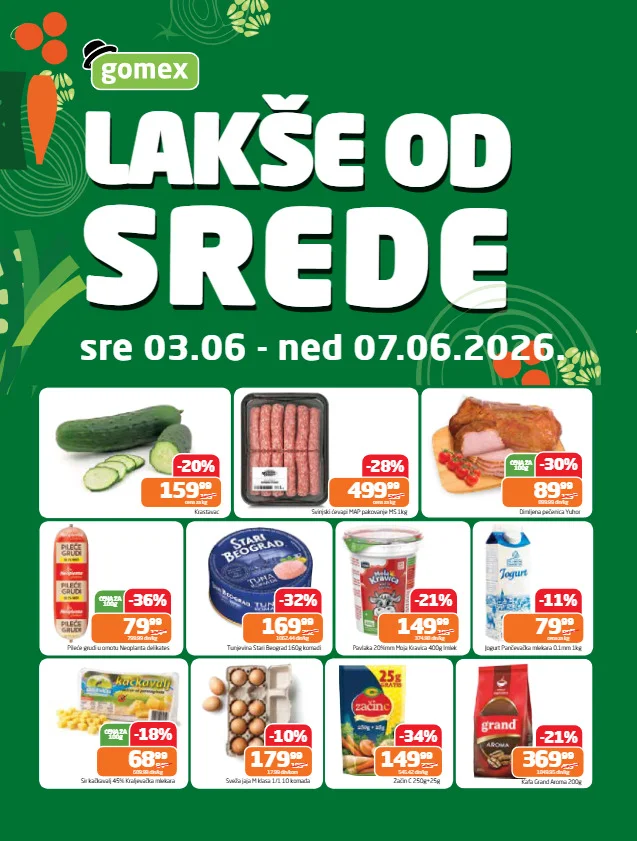 Gomex katalog LAKŠE OD SREDE 3-7.6.2026.