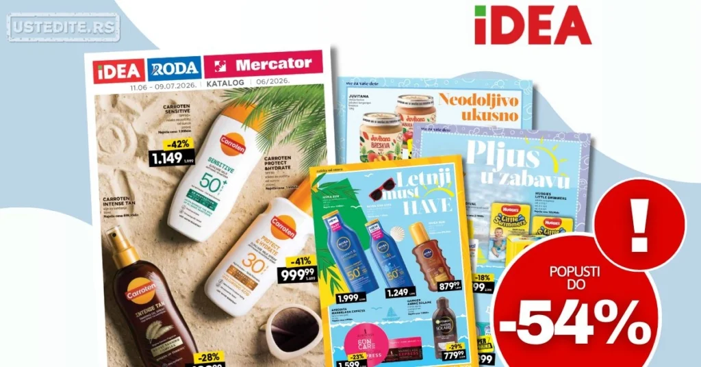 Idea katalog LETNJA PONUDA 11.6-9.7.2026.