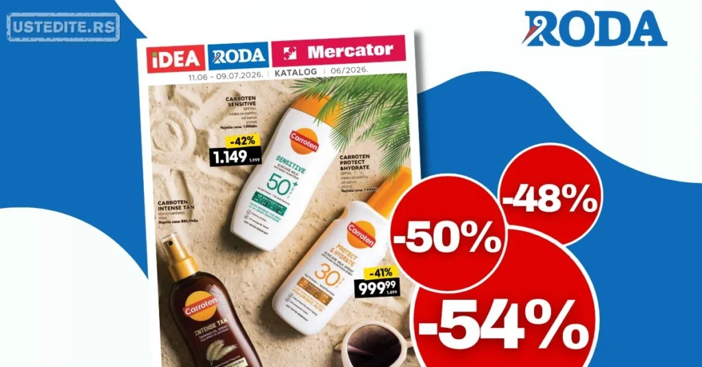 Roda katalog LETNJE SNIŽENJE do 54% 11.6-9.7.2026.