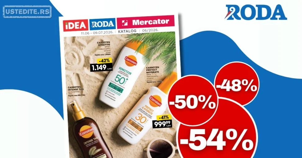 Roda katalog LETNJE SNIŽENJE do 54% 11.6-9.7.2026.