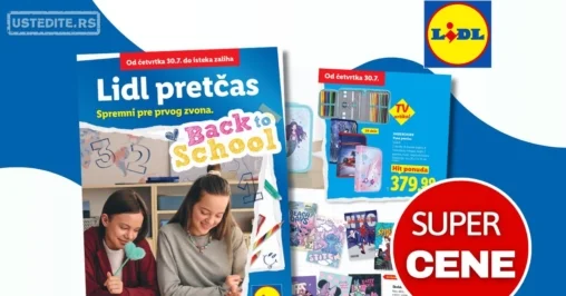 Lidl katalog ŠKOLA od 30.7.2026. do isteka zaliha