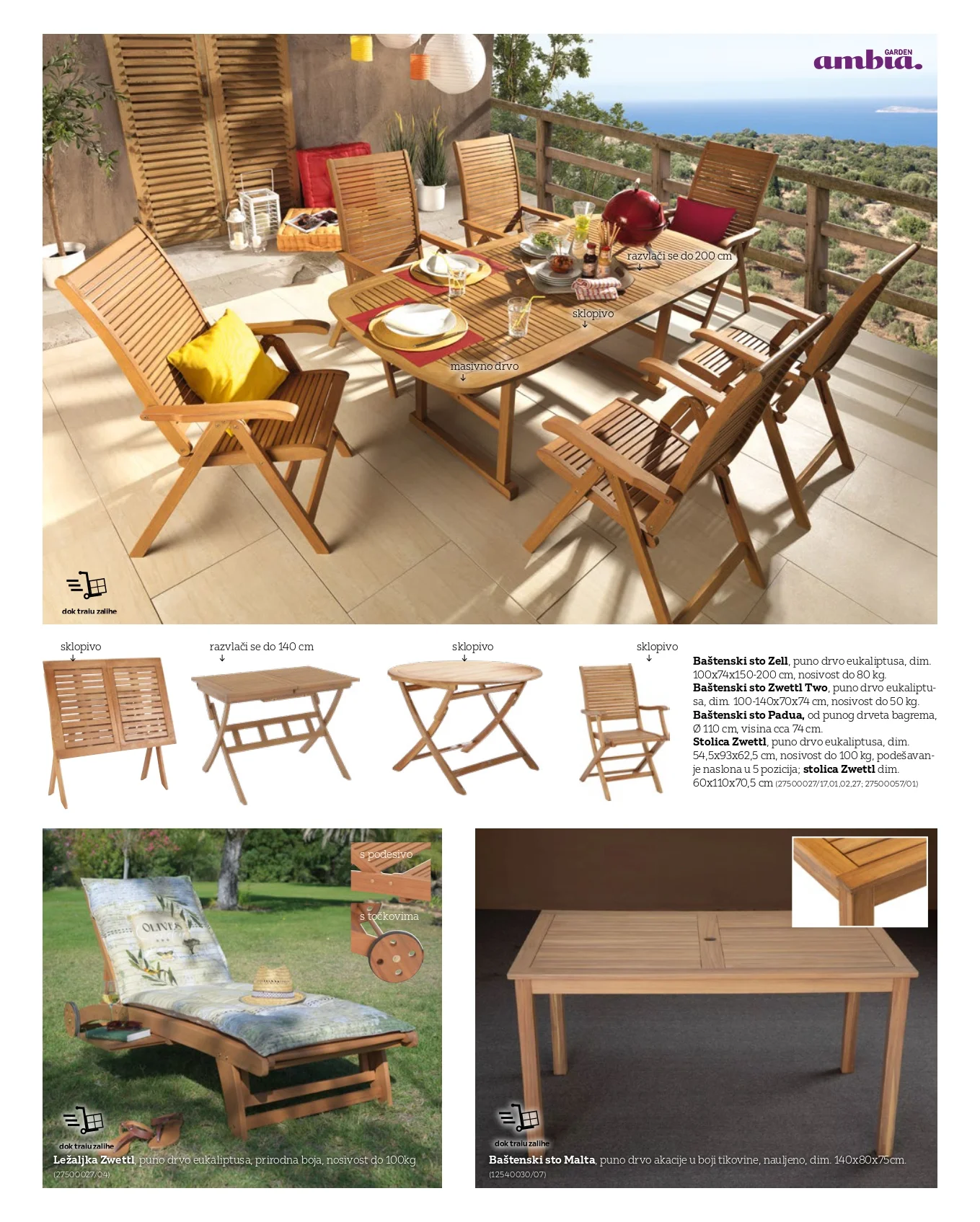 Lesnina XXXL katalog BAŠTENSKI NAMEŠTAJ 1-31.7.2026. - str. 19