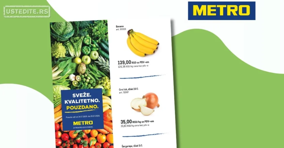 Metro SVEŽA AKCIJA 14-20.7.2026.