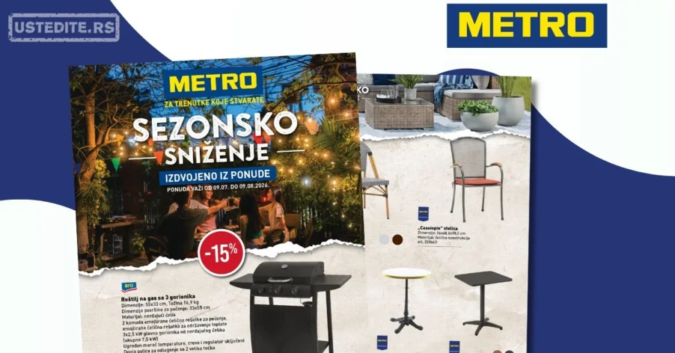 Metro katalog SEZONSKO SNIŽENJE 9.7-9.8.2026.