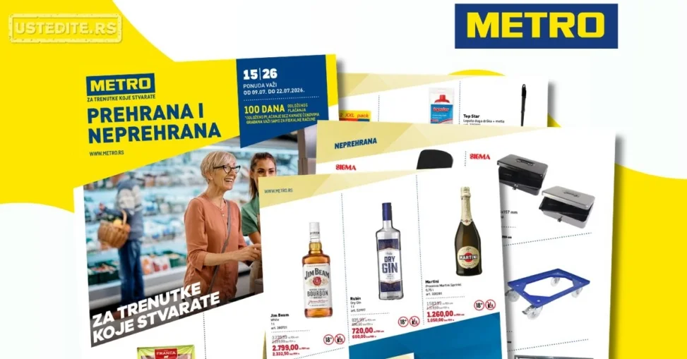 Metro katalog PREHRANA/NEPREHRANA 9-22.7.2026.