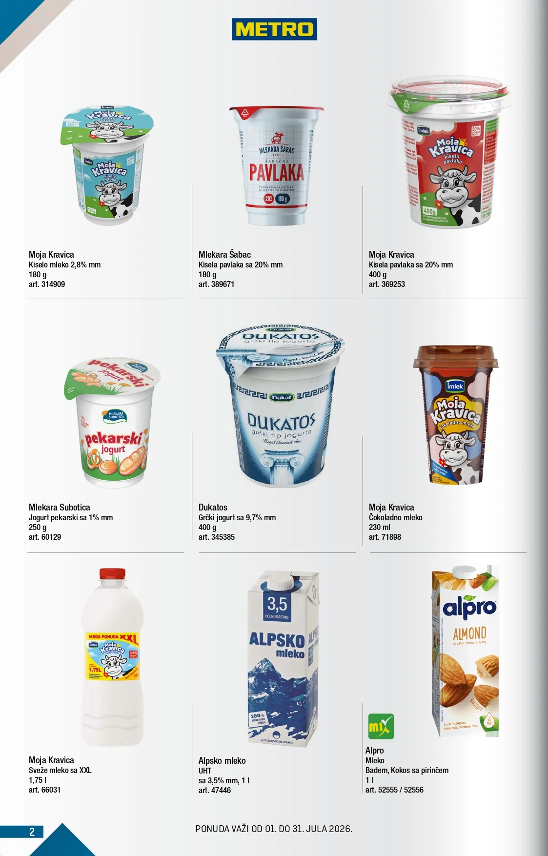 Metro katalog 1-31.7.2026. - str. 2