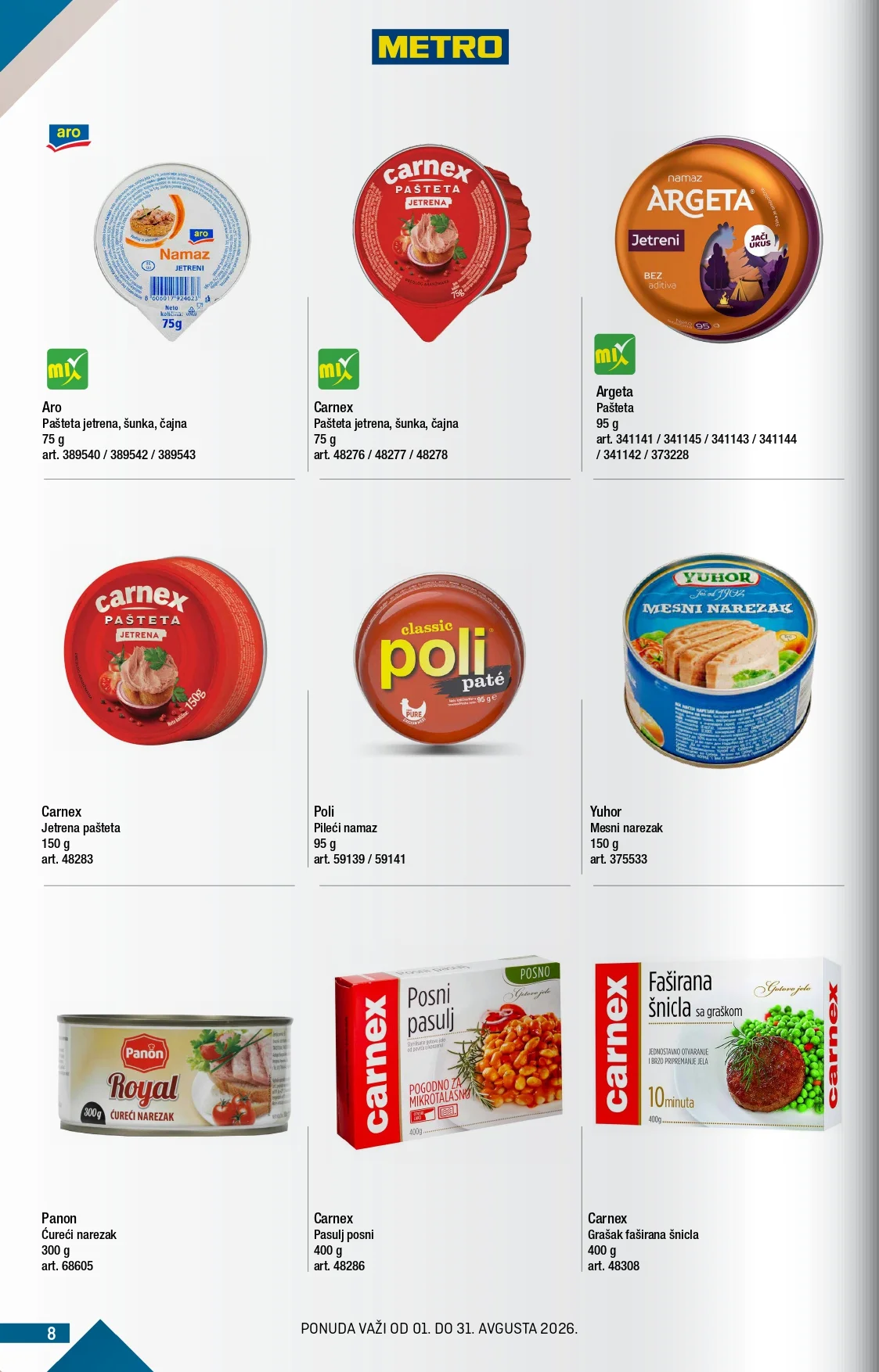 Metro katalog 1-31.8.2026. - str. 8