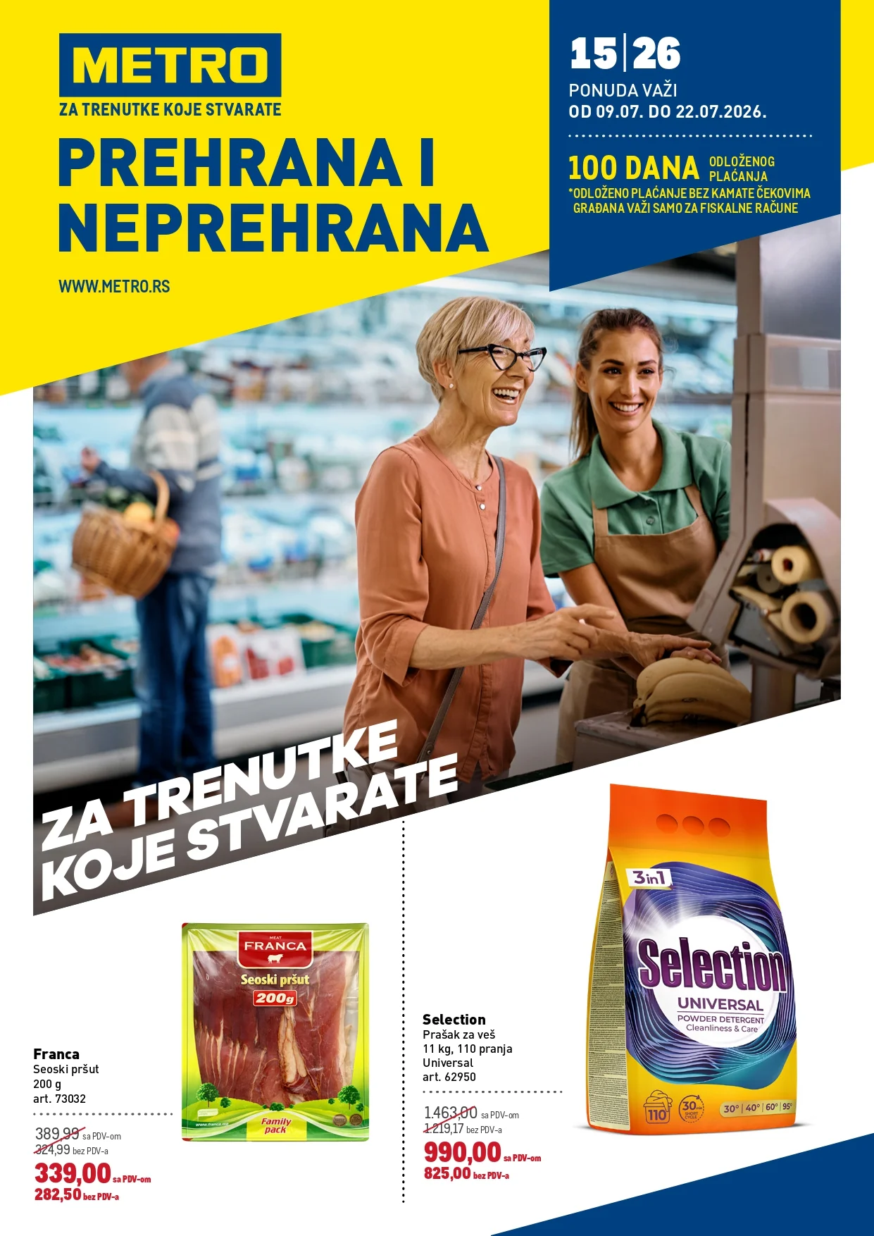 Metro katalog PREHRANA/NEPREHRANA 9-22.7.2026. - str. 1
