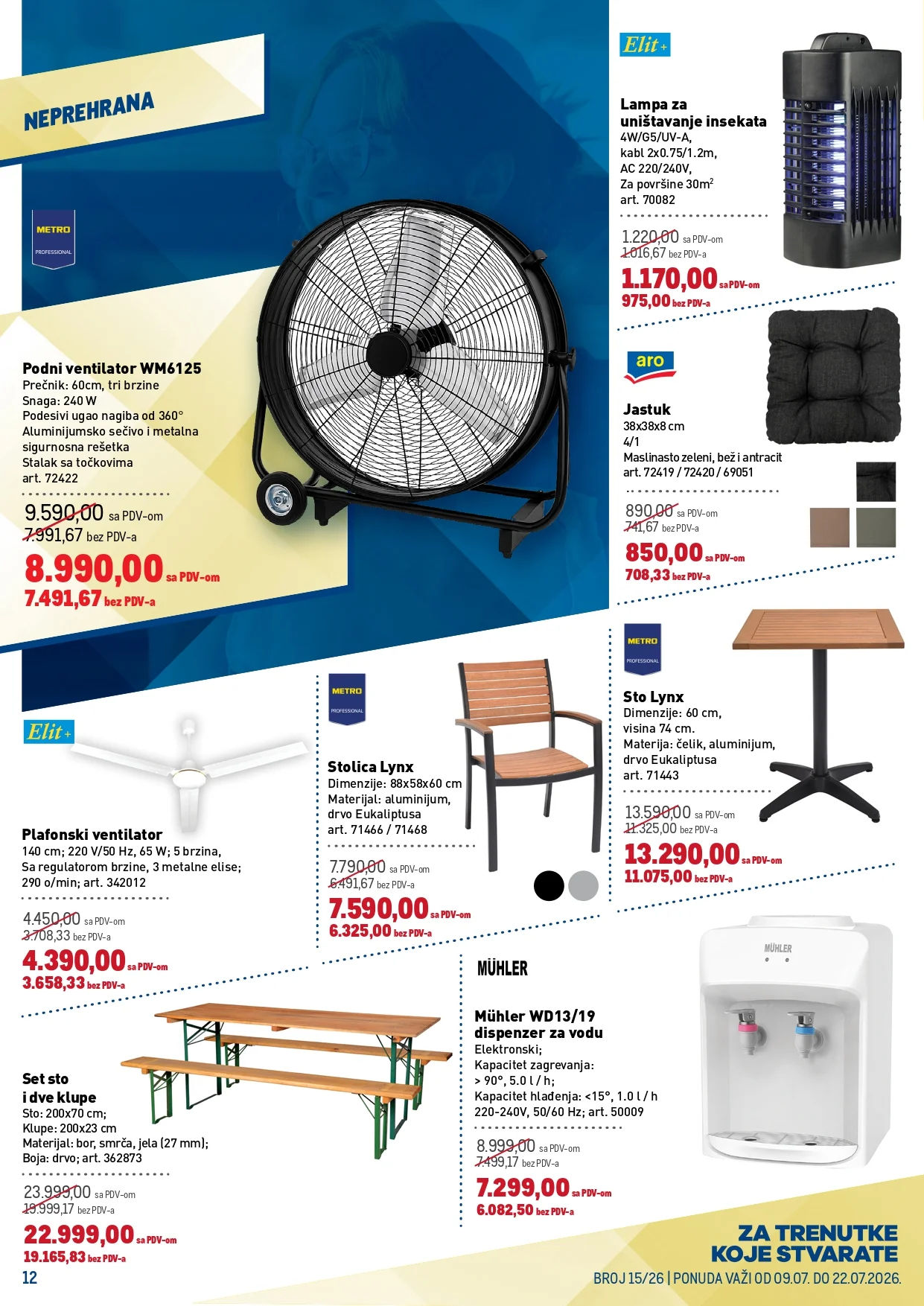 Metro katalog PREHRANA/NEPREHRANA 9-22.7.2026. - str. 12