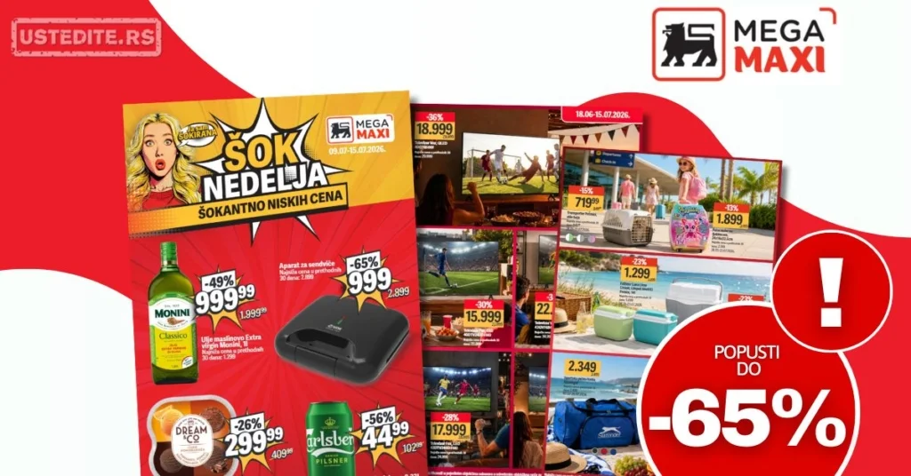 Mega Maxi katalog ŠOK NEDELJA 9-15.7.2026.