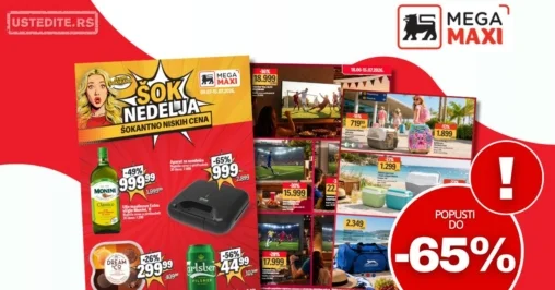 Mega Maxi katalog ŠOK NEDELJA 9-15.7.2026.