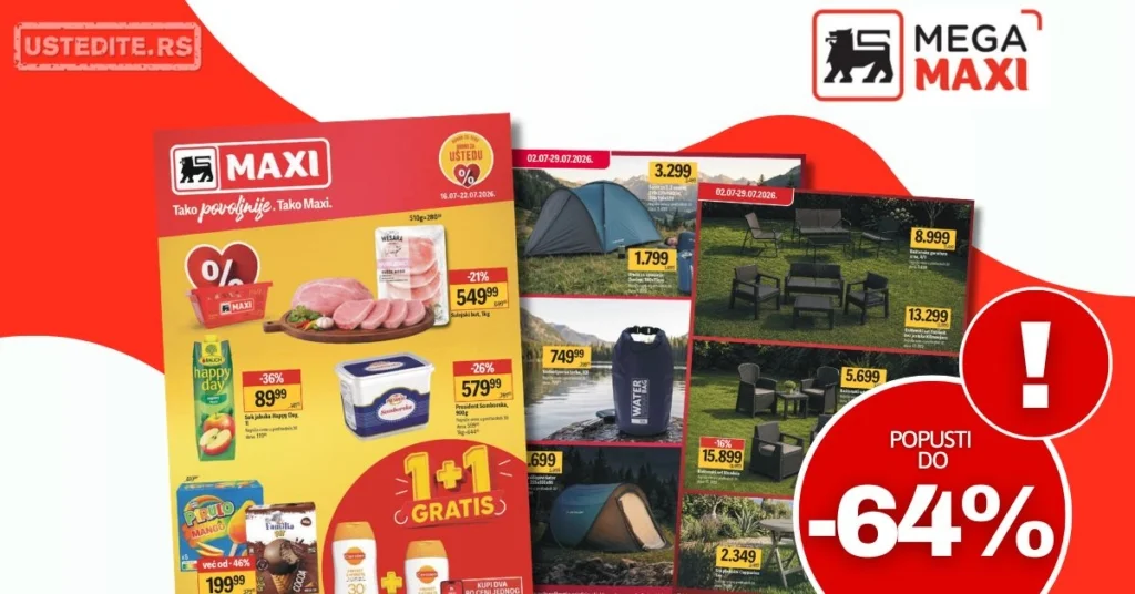Mega Maxi katalog MEGA PONUDA 16-29.7.2026.
