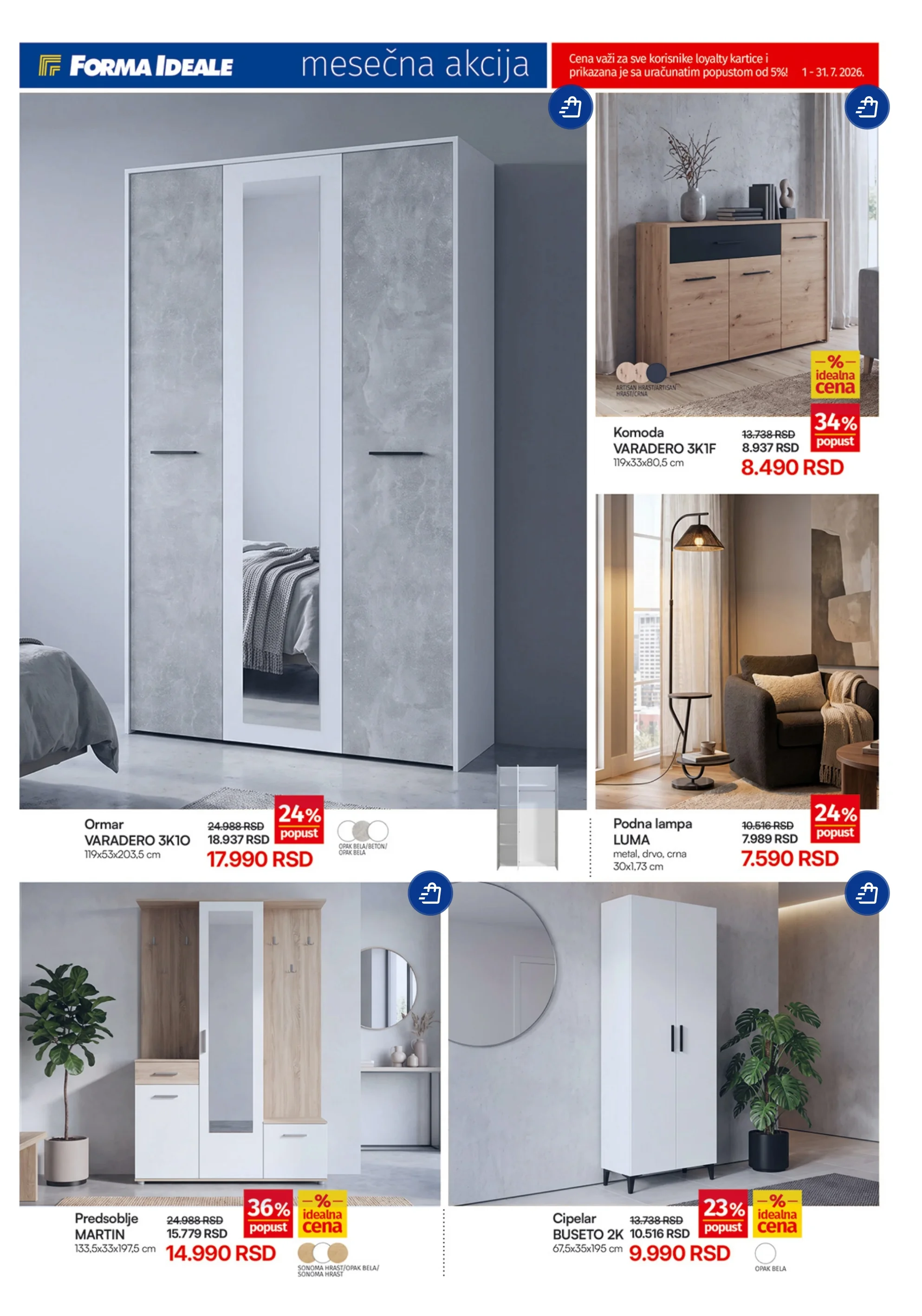 Forma ideale katalog ZA SVAKI DEO VAŠEG DOMA jul 2026. - str. 7