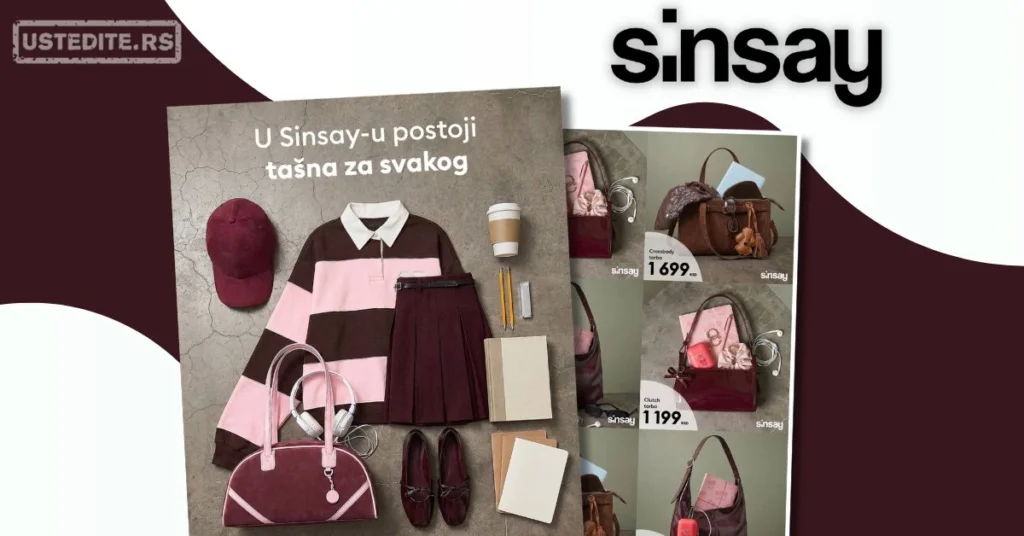 Sinsay akcija TAŠNE jul 2026.