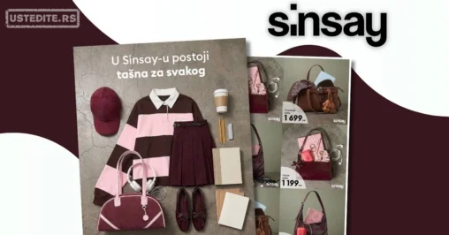 Sinsay akcija TAŠNE jul 2026.