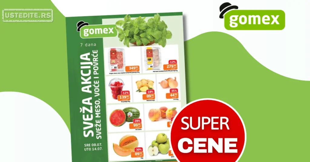 Gomex SVEŽA AKCIJA 8-14.7.2026.