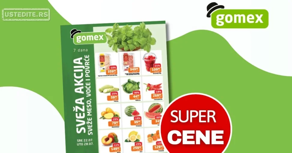Gomex SVEŽA AKCIJA 22-28.7.2026.