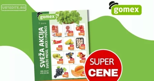 Gomex SVEŽA AKCIJA 29.7-4.8.2026.