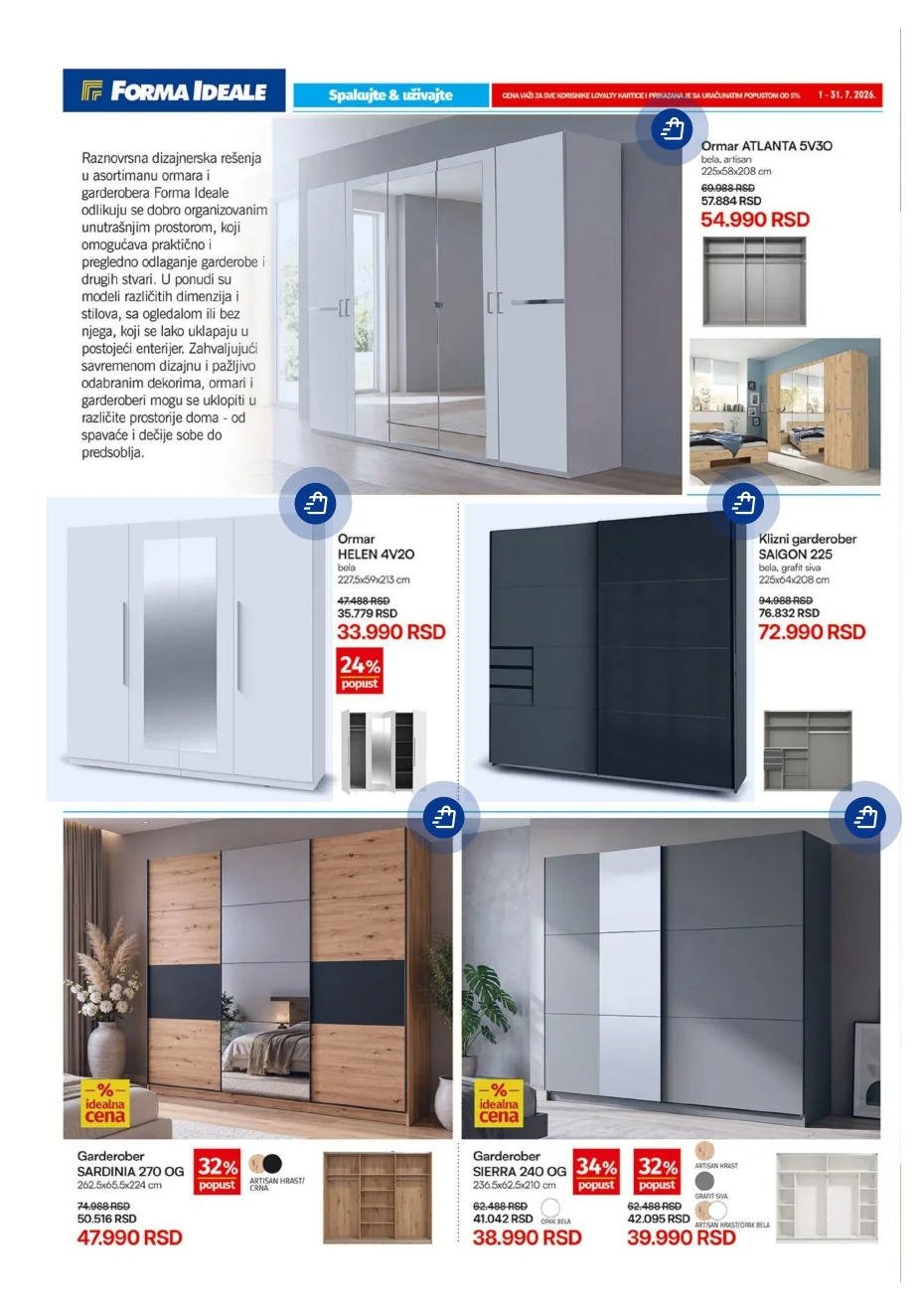 Forma Ideale katalog GARDEROBERI 1-31.7.2026. - str. 2