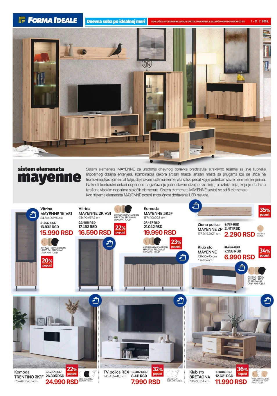 Forma ideale katalog DNEVNA SOBA 1-31.7.2026. - str. 2