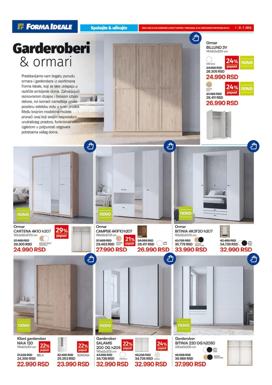 Forma Ideale katalog GARDEROBERI 1-31.7.2026. - str. 4