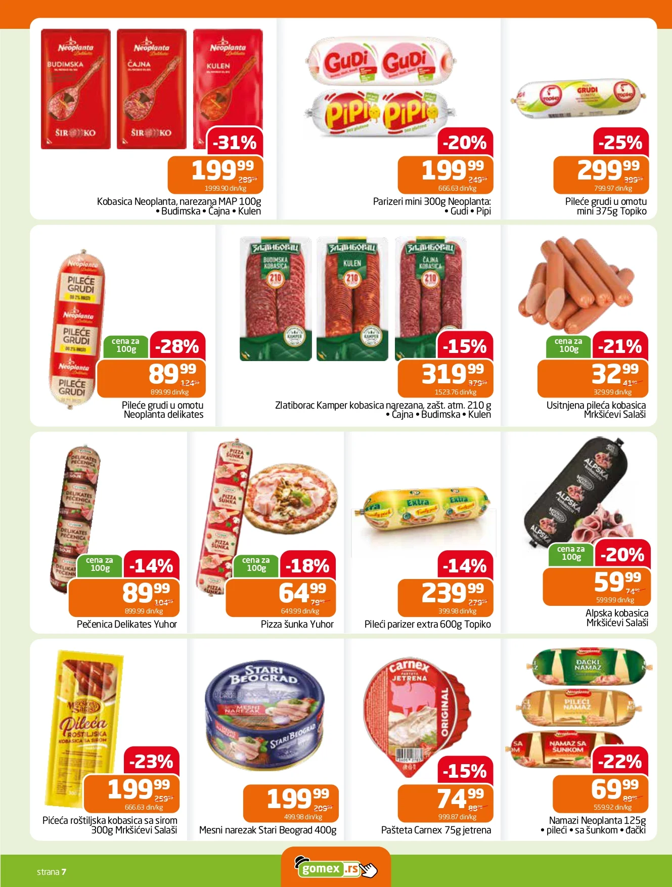 Gomex katalog AKCIJE IZ ŠEŠIRA 8-21.7.2026. - str. 7