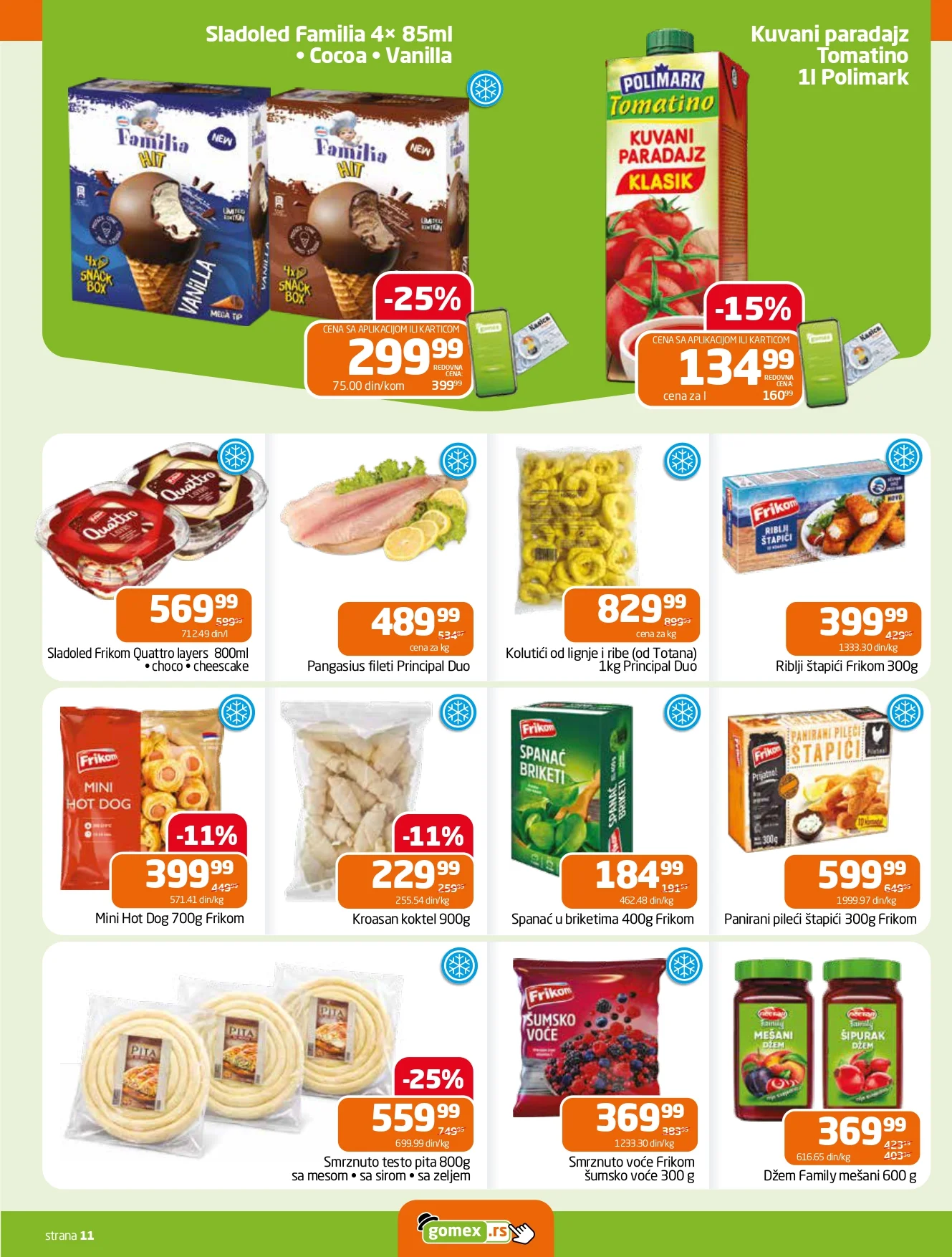 Gomex katalog AKCIJE IZ ŠEŠIRA 8-21.7.2026. - str. 11