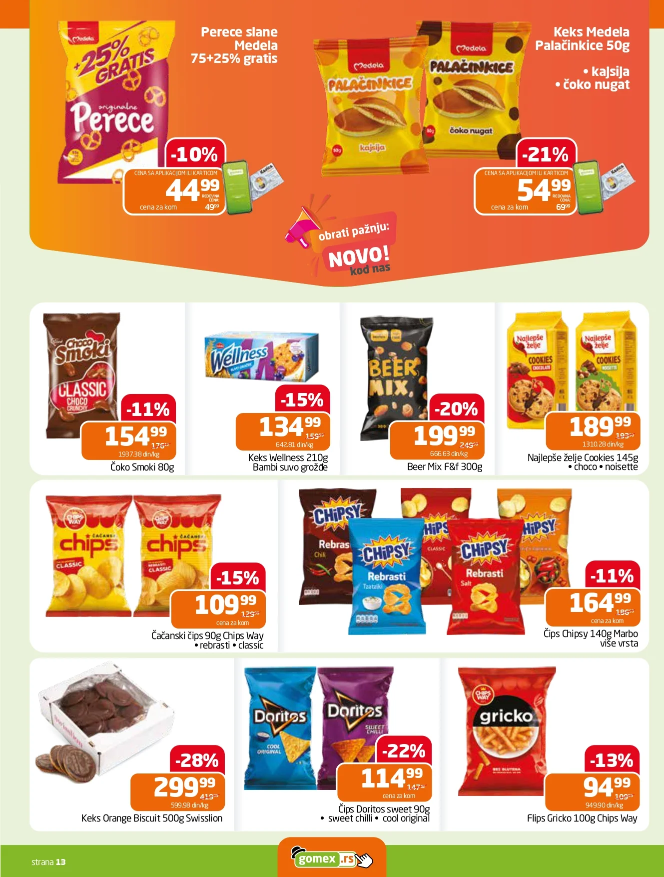 Gomex katalog AKCIJE IZ ŠEŠIRA 8-21.7.2026. - str. 13