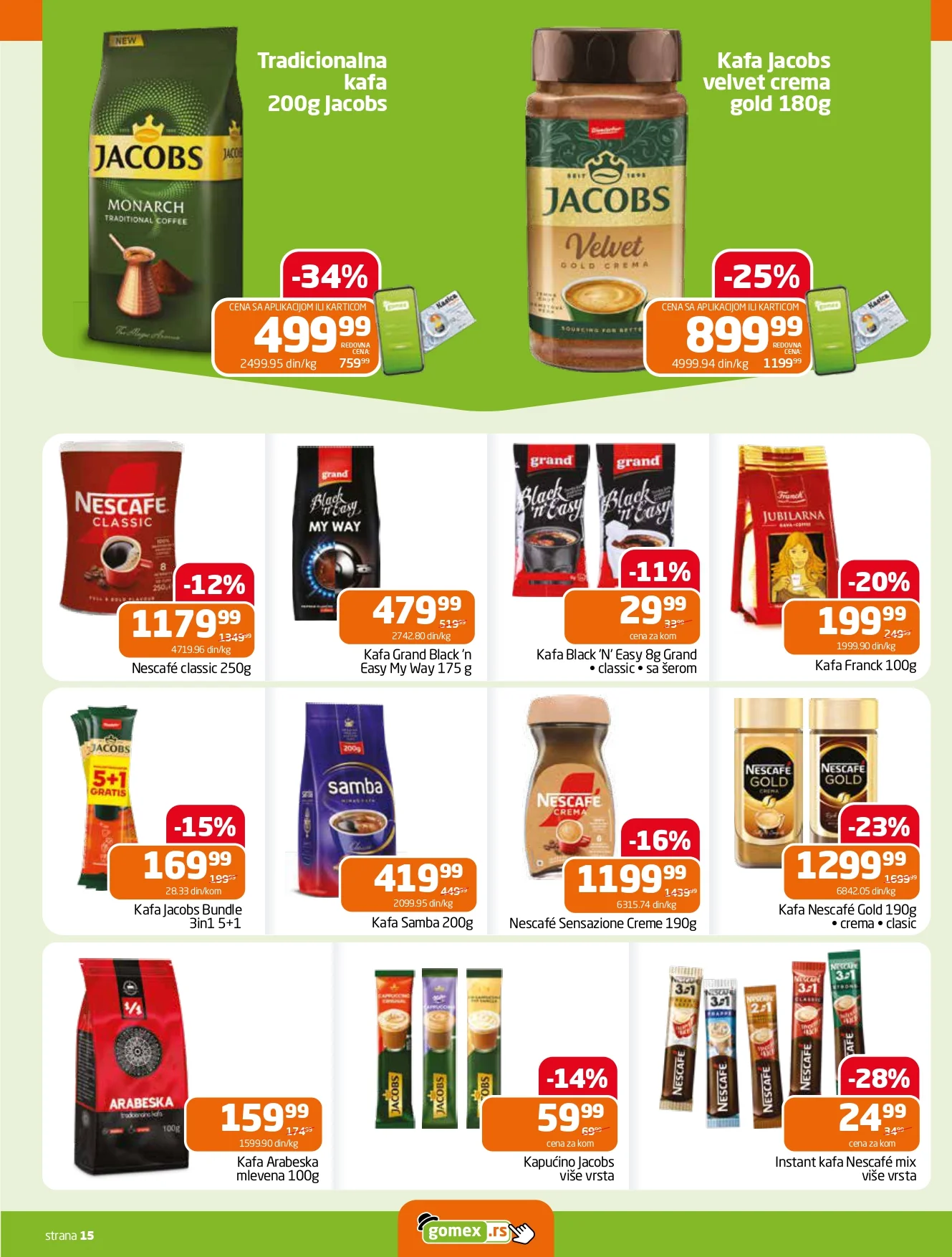Gomex katalog AKCIJE IZ ŠEŠIRA 8-21.7.2026. - str. 15