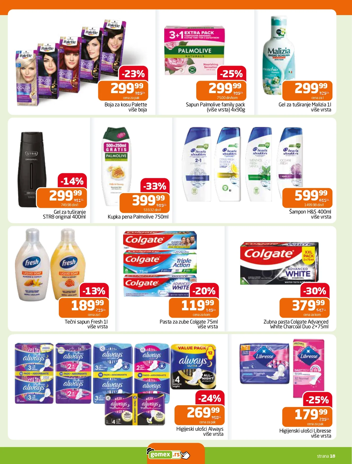 Gomex katalog AKCIJE IZ ŠEŠIRA 8-21.7.2026. - str. 18