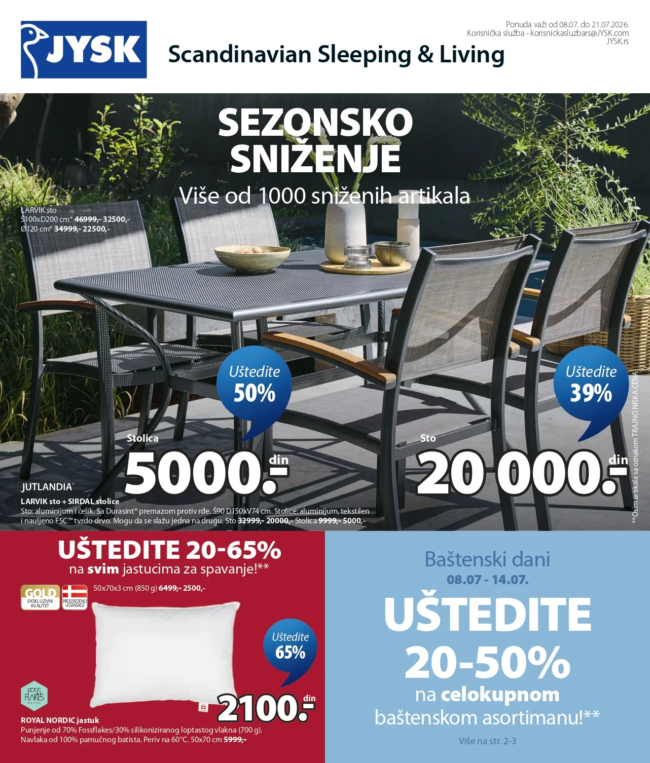 Jysk katalog 8-21.7.2026.