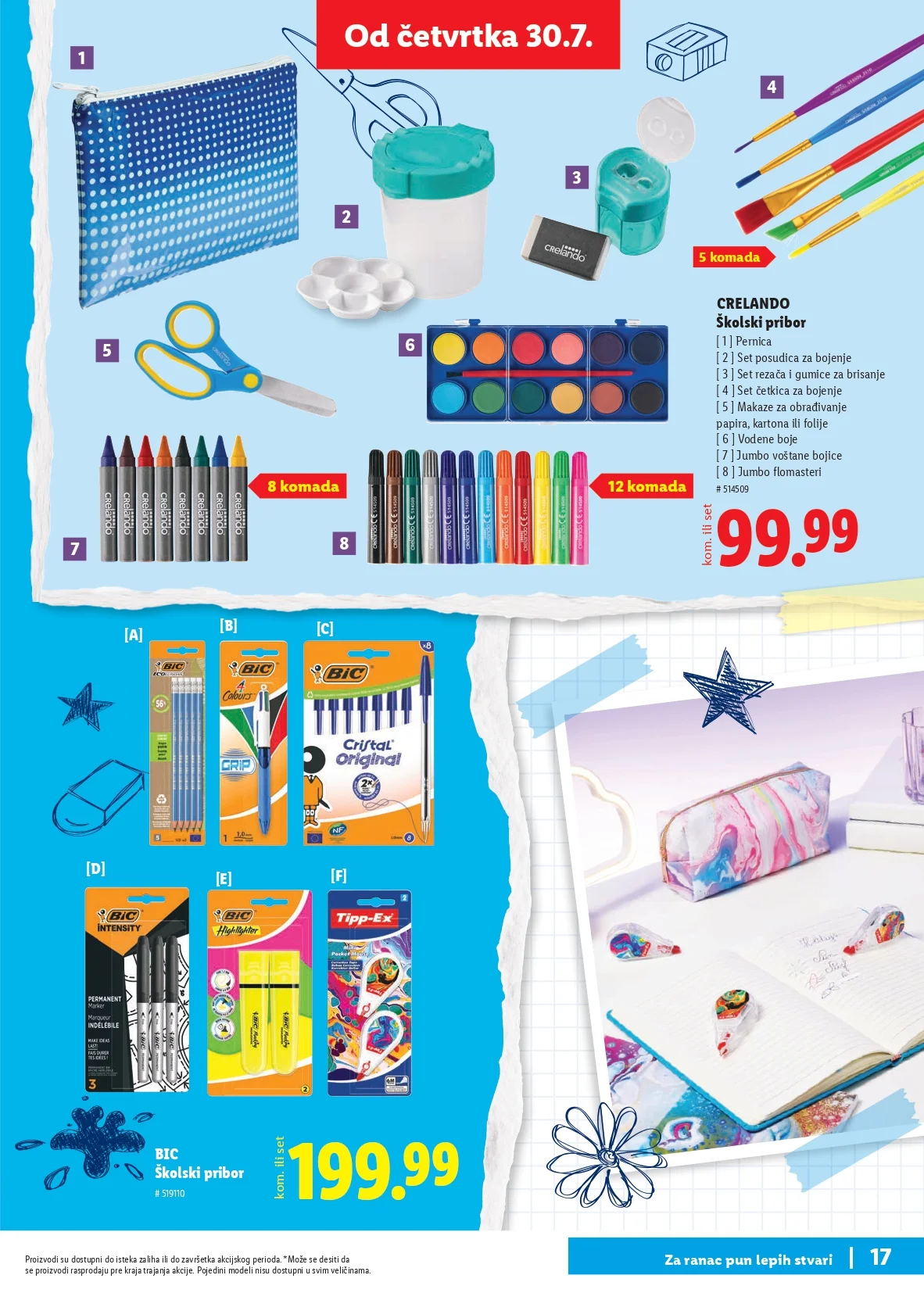 Lidl katalog ŠKOLA od 30.7.2026. do isteka zaliha - str. 17