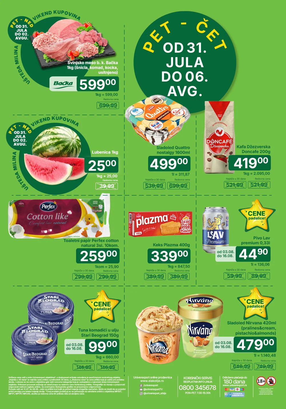 Univerexport katalog 31.7-6.8.2026. - str. 1