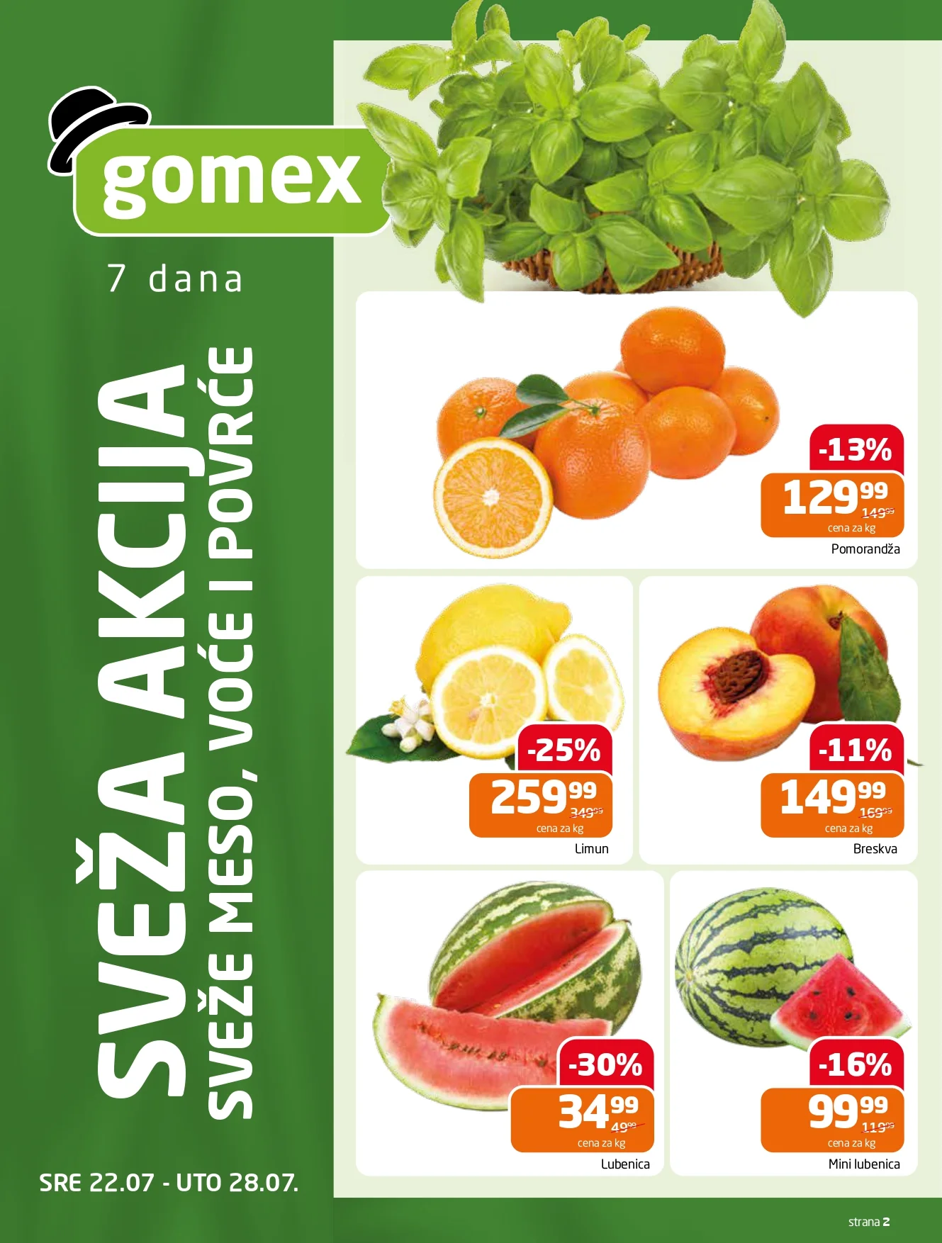 Gomex katalog AKCIJE IZ ŠEŠIRA 22.7-4.8.2026. - str. 2