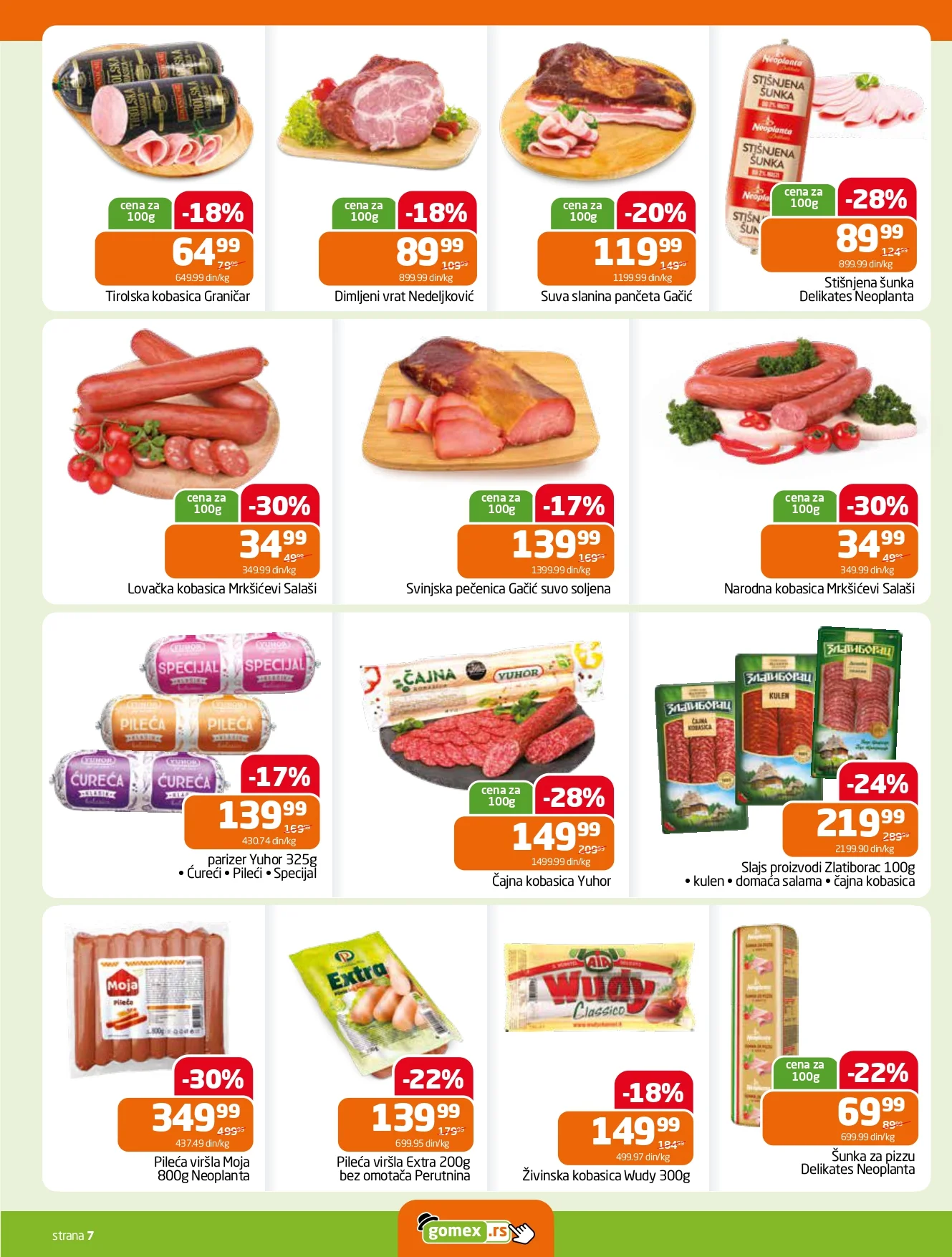 Gomex katalog AKCIJE IZ ŠEŠIRA 22.7-4.8.2026. - str. 7