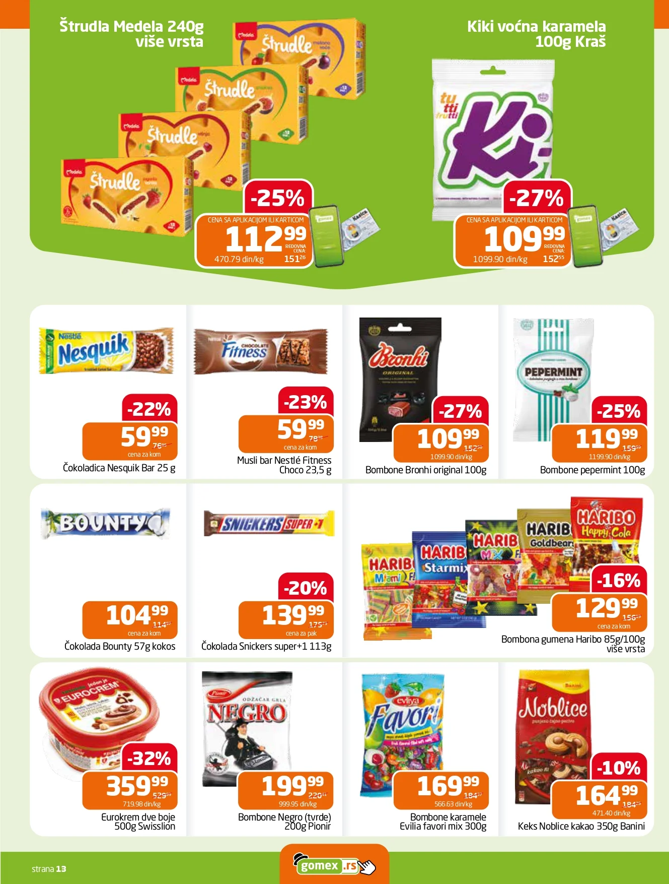 Gomex katalog AKCIJE IZ ŠEŠIRA 22.7-4.8.2026. - str. 13