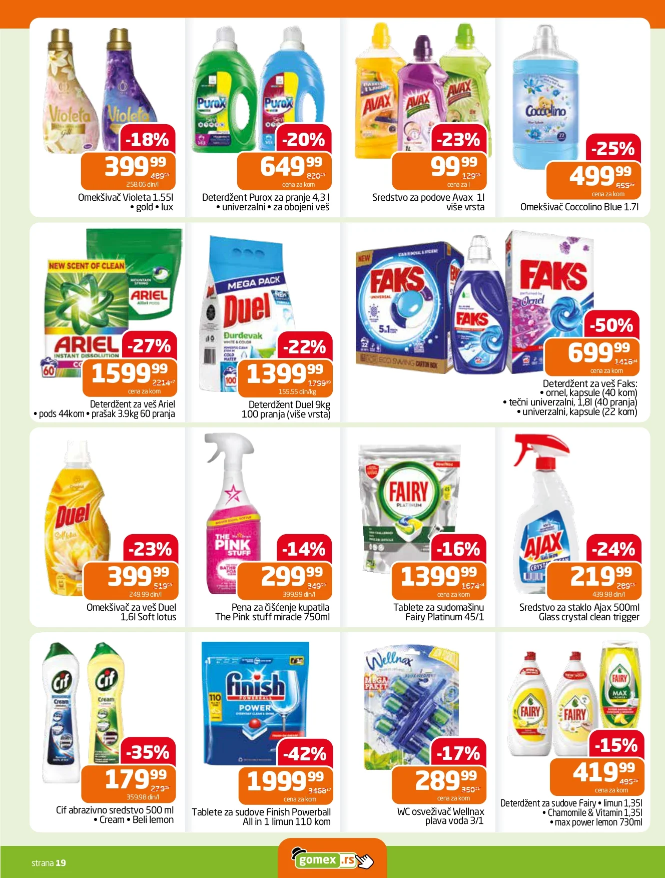 Gomex katalog AKCIJE IZ ŠEŠIRA 22.7-4.8.2026. - str. 19