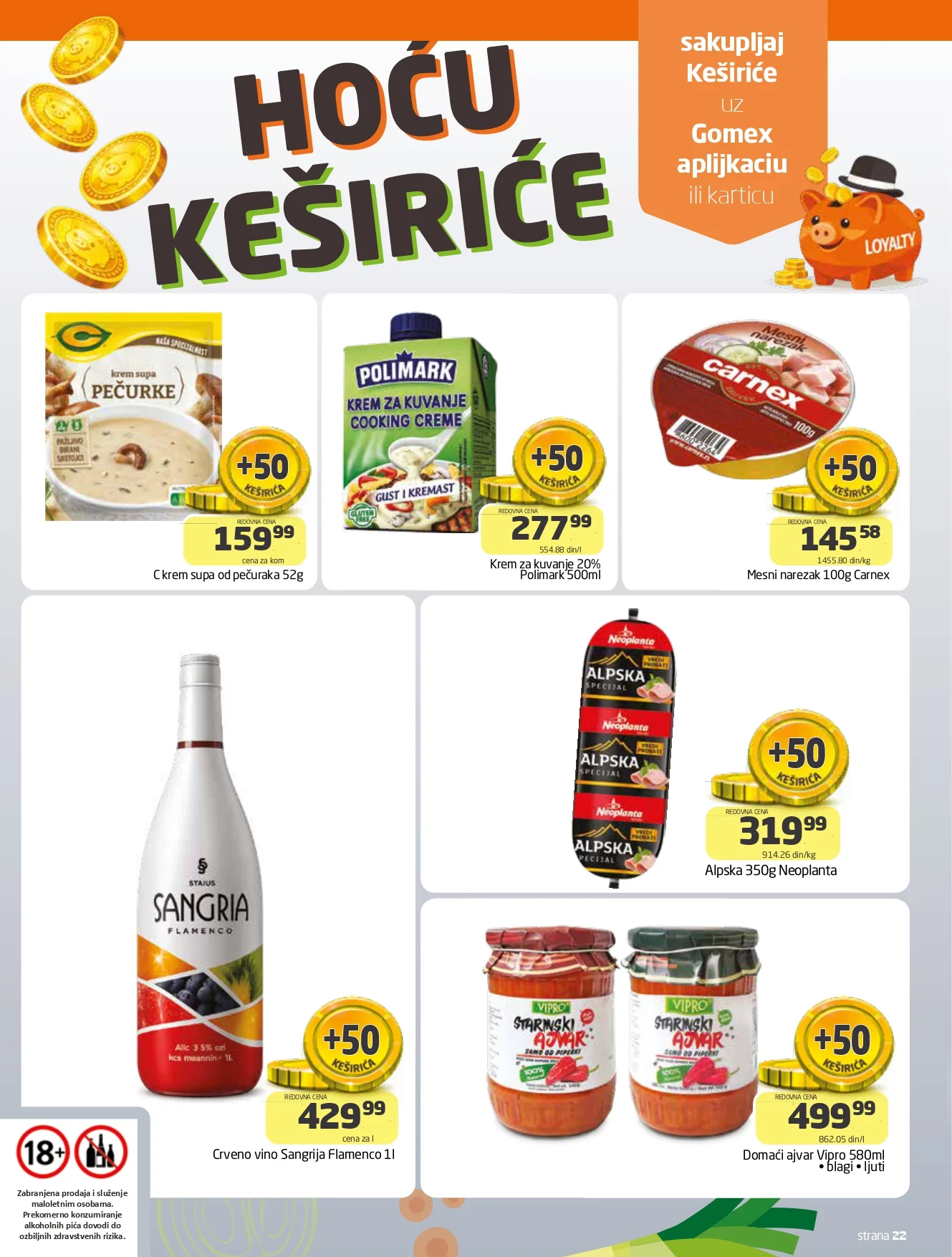 Gomex katalog AKCIJE IZ ŠEŠIRA 22.7-4.8.2026. - str. 22