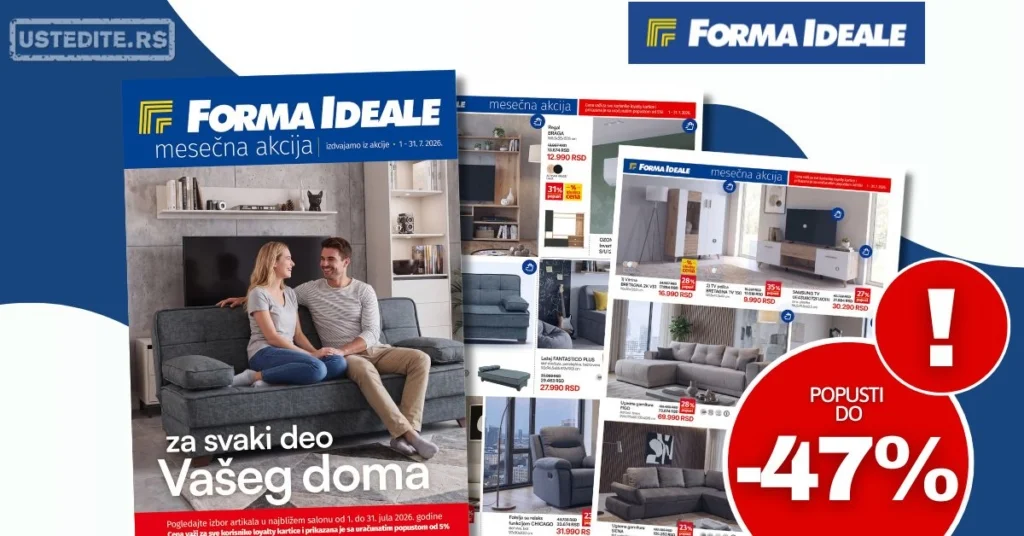 Forma ideale katalog ZA SVAKI DEO VAŠEG DOMA jul 2026.